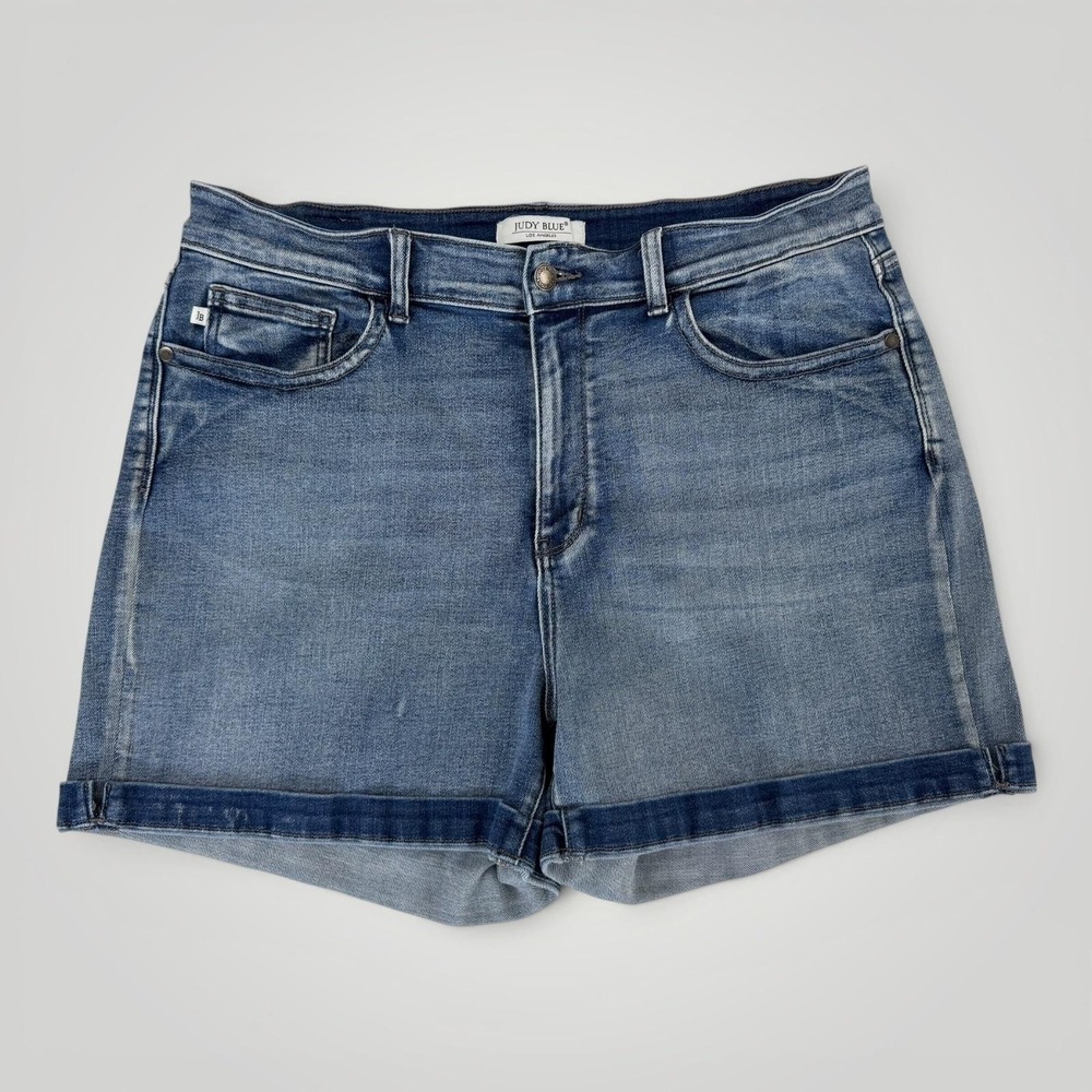 Judy Blue‎ 3XL Plus Size Stretch Denim Shorts Blue